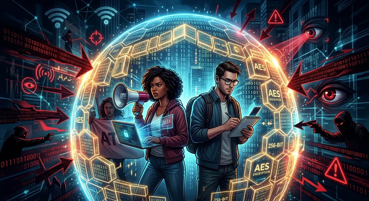 How AES Encryption Protects Activists and Journalists Online